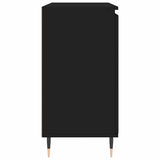 Credenza Nera 101,5x35x70 cm in Legno truciolato