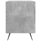 Comodino Grigio Cemento 40x35x47,5 cm in Legno truciolato