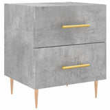 Comodini 2 pz Grigio Cemento 40x35x47,5 cm in Legno truciolato