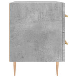 Comodini 2 pz Grigio Cemento 40x35x47,5 cm in Legno truciolato