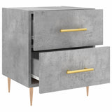 Comodini 2 pz Grigio Cemento 40x35x47,5 cm in Legno truciolato