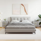 Comodini 2 pz Grigio Cemento 40x35x47,5 cm in Legno truciolato