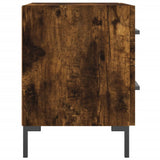 Comodini 2 pz Rovere Fumo 40x35x47,5 cm in Legno truciolato