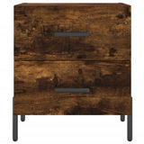 Comodini 2 pz Rovere Fumo 40x35x47,5 cm in Legno truciolato