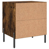 Comodini 2 pz Rovere Fumo 40x35x47,5 cm in Legno truciolato