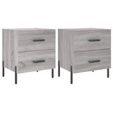 Comodini 2 pz Grigio Sonoma 40x35x47,5 cm in Legno truciolato