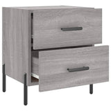 Comodini 2 pz Grigio Sonoma 40x35x47,5 cm in Legno truciolato
