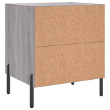 Comodini 2 pz Grigio Sonoma 40x35x47,5 cm in Legno truciolato