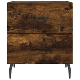 Comodini 2 pz Rovere Fumo 40x35x47,5 cm in Legno truciolato