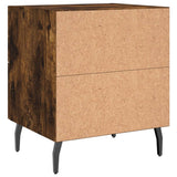 Comodini 2 pz Rovere Fumo 40x35x47,5 cm in Legno truciolato