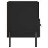 Comodini 2 pz Neri 40x35x47,5 cm in Legno truciolato