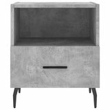 Comodini 2 pz Grigio Cemento 40x35x47,5 cm in Legno truciolato