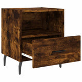 Comodini 2 pz Rovere Fumo 40x35x47,5 cm in Legno truciolato