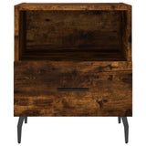 Comodini 2 pz Rovere Fumo 40x35x47,5 cm in Legno truciolato