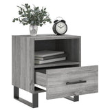Comodini 2 pz Grigio Sonoma 40x35x47,5 cm in Legno truciolato
