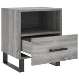 Comodini 2 pz Grigio Sonoma 40x35x47,5 cm in Legno truciolato