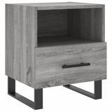 Comodini 2 pz Grigio Sonoma 40x35x47,5 cm in Legno truciolato