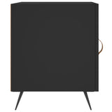 Comodini 2 pz Neri 40x40x50 cm in Legno truciolato