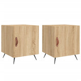 Comodini 2 pz Rovere Sonoma 40x40x50 cm in Legno truciolato
