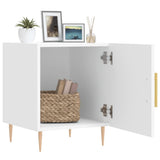 Comodino Bianco 40x40x50 cm in Legno truciolato