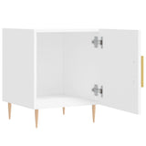 Comodino Bianco 40x40x50 cm in Legno truciolato