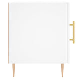 Comodino Bianco 40x40x50 cm in Legno truciolato