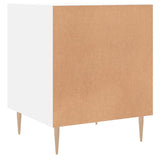 Comodino Bianco 40x40x50 cm in Legno truciolato