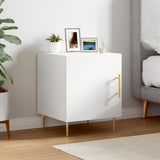Comodino Bianco 40x40x50 cm in Legno truciolato