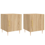 Comodini 2 pz Rovere Sonoma 40x40x50 cm in Legno truciolato