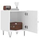 Comodino Bianco 40x40x50 cm in Legno truciolato