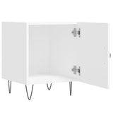Comodino Bianco 40x40x50 cm in Legno truciolato