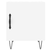 Comodino Bianco 40x40x50 cm in Legno truciolato