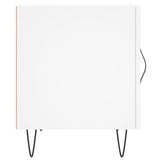 Comodino Bianco 40x40x50 cm in Legno truciolato