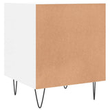 Comodino Bianco 40x40x50 cm in Legno truciolato