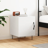Comodino Bianco 40x40x50 cm in Legno truciolato