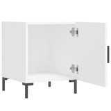 Comodino Bianco 40x40x50 cm in Legno truciolato