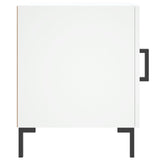 Comodino Bianco 40x40x50 cm in Legno truciolato