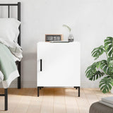 Comodino Bianco 40x40x50 cm in Legno truciolato