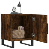 Comodini 2 pz Rovere Fumo 40x40x50 cm in Legno truciolato