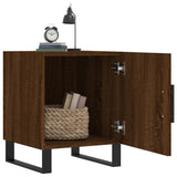 Comodini 2 pz Rovere Marrone 40x40x50 cm in Legno truciolato