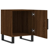 Comodini 2 pz Rovere Marrone 40x40x50 cm in Legno truciolato