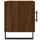 Comodini 2 pz Rovere Marrone 40x40x50 cm in Legno truciolato