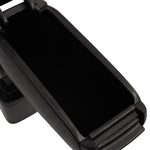 Bracciolo per Auto Nero 14,5x31,5x(30-48) cm in ABS