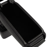 Bracciolo per Auto Nero 14,5x31,5x(30-48) cm in ABS