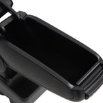 Bracciolo per Auto Nero 12x36x(33,5-48) cm in ABS
