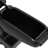 Bracciolo per Auto Nero 12x36x(33,5-48) cm in ABS