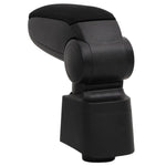 Bracciolo per Auto Nero 12x34x(35-47) cm in ABS