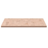 Piano Tavolo 80x40x1,5cm Rettangolare Legno Massello Faggio