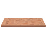 Piano Tavolo 80x40x1,5cm Rettangolare Legno Massello Faggio