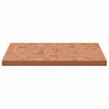 Piano Tavolo 100x50x2,5cm Rettangolare Legno Massello di Faggio